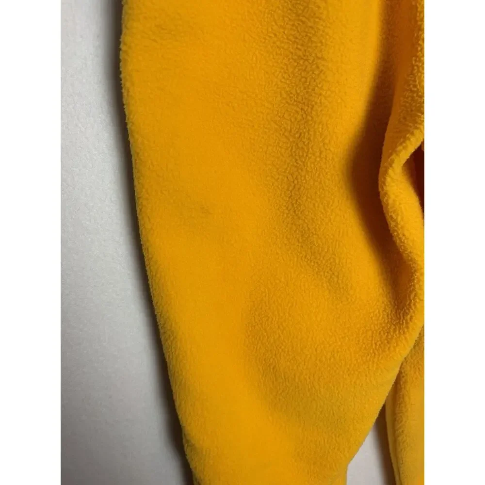 The North Face Colorblock Fleece Jogger Side Zipper Yellow Pants Men's Size L